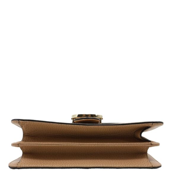 Gucci  Interlocking GG Small Dollar Calfskin Leather Crossbody Bag Beige - Picture 10 of 16